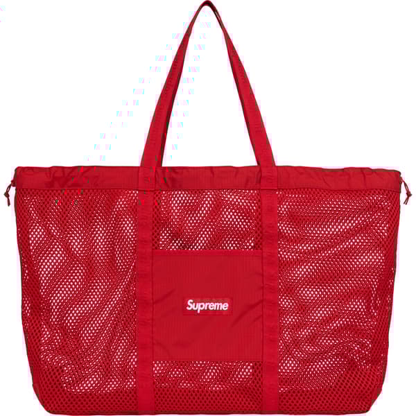 Supreme Mesh Tote Bag - Red (front)