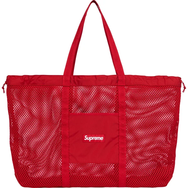 Supreme Mesh Tote Bag - Red (front)