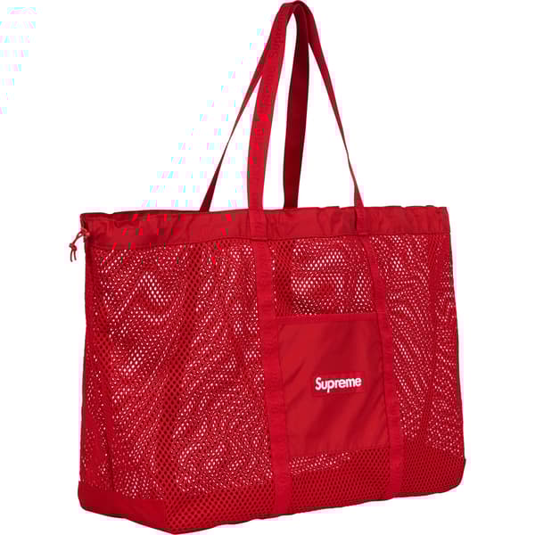 Supreme Mesh Tote Bag - Red (front)