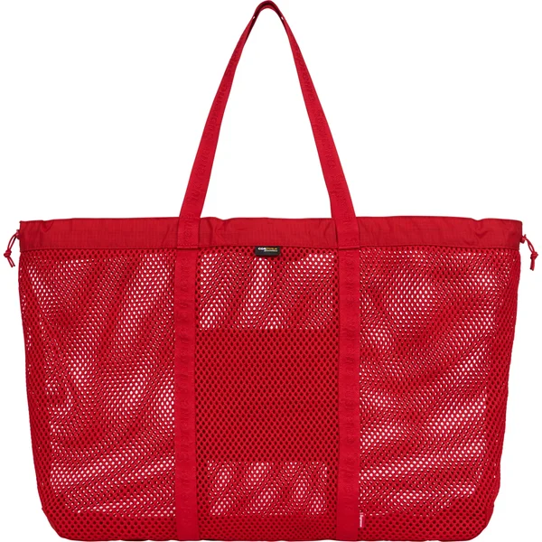 Supreme Mesh Tote Bag - Red (front)
