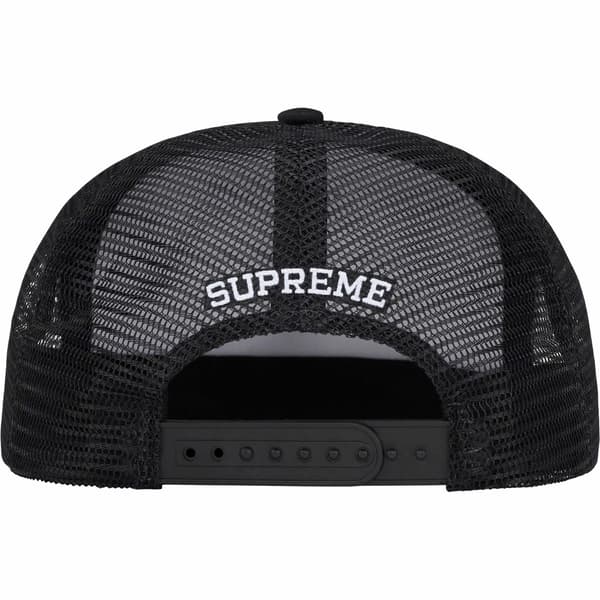 Supreme Mess Mesh Back 5-Panel - Black (front)