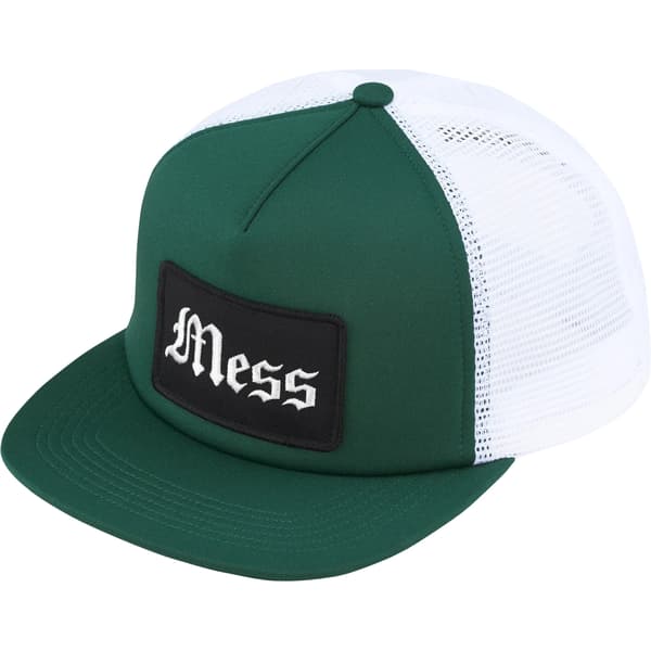 Supreme Mess Mesh Back 5-Panel - Green (front)