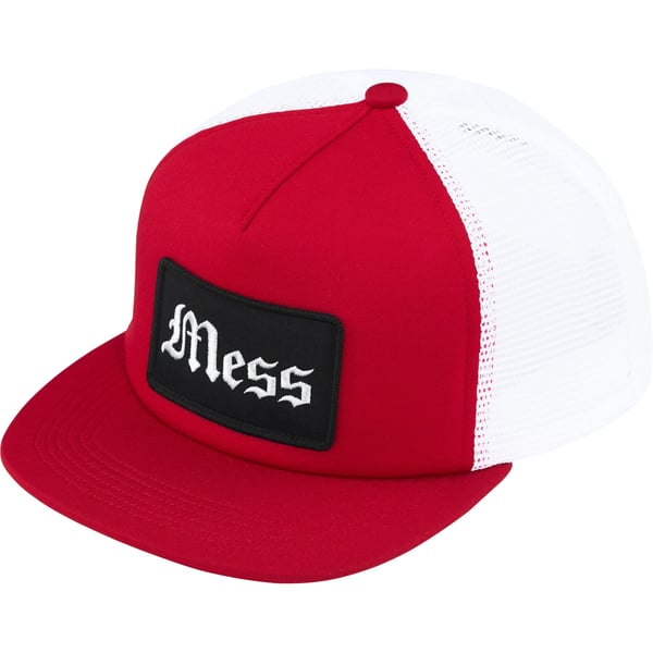 Supreme Mess Mesh Back 5-Panel - Red (front)