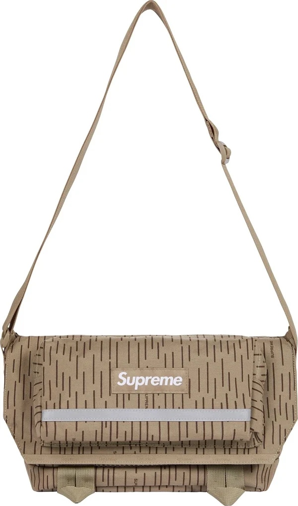 Supreme Messenger Bag - Tan Raindrop (front)