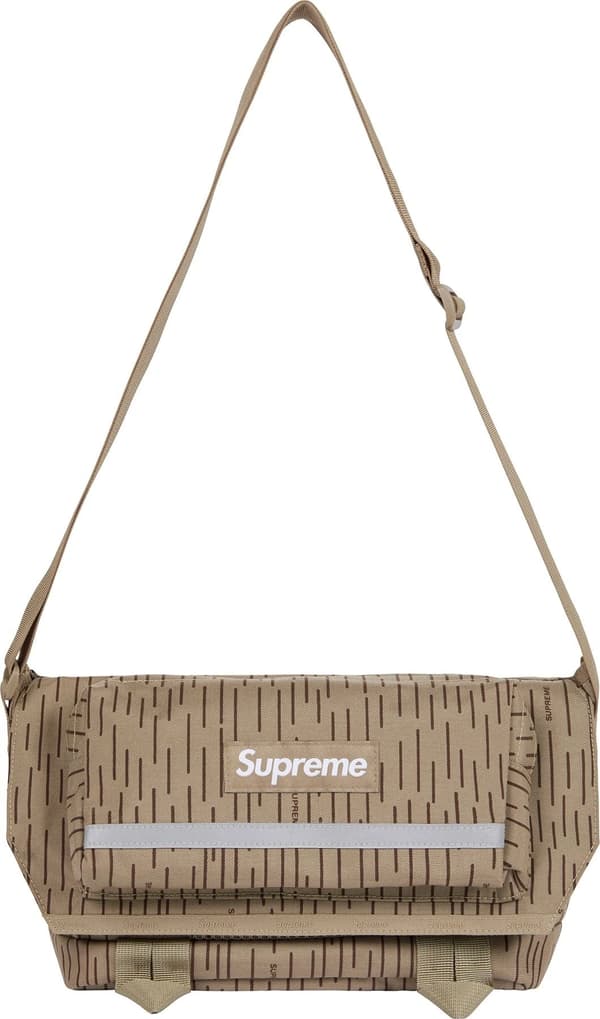 Supreme Messenger Bag - Tan Raindrop (front)