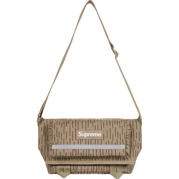 Supreme Messenger Bag - Tan Raindrop (front)