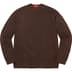 Supreme Metallic L/S Top - Brown (front)
