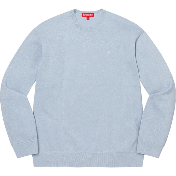 Supreme Metallic L/S Top - Light Slate (front)