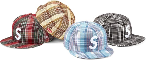 Supreme Metallic Plaid S Logo New Era - Product Image