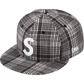Supreme Metallic Plaid S Logo New Era Black