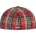 Supreme Metallic Plaid S Logo New Era - Red (front)