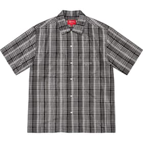 Supreme Metallic Plaid S/S Shirt Black