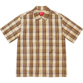 Supreme Metallic Plaid S/S Shirt Brown