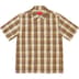 Supreme Metallic Plaid S/S Shirt - Brown (front)