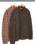 Supreme Metallic Plaid Zip Up Shirt - Product Image