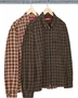 Supreme Metallic Plaid Zip Up Shirt - Product Image
