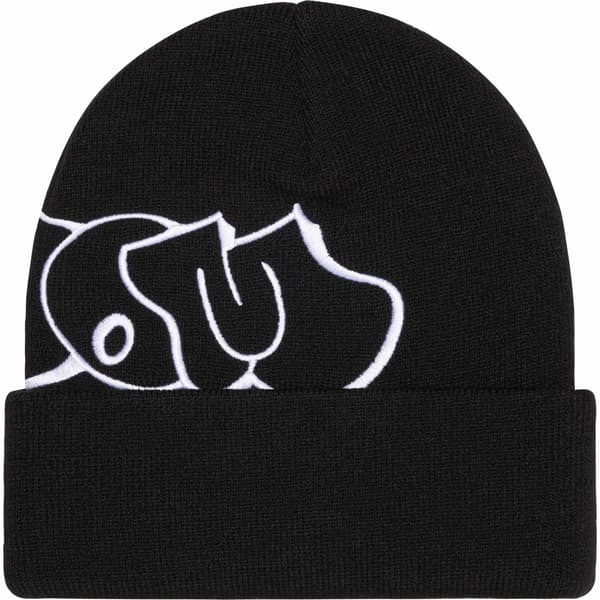 Supreme MF DOOM Beanie - Black (front)