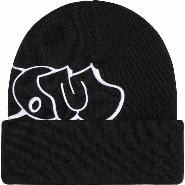 Supreme MF DOOM Beanie - Black (front)