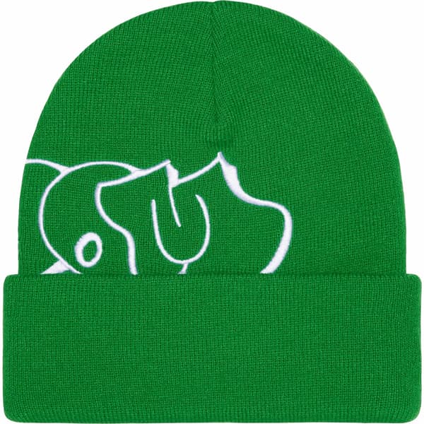 Supreme MF DOOM Beanie - Green (front)