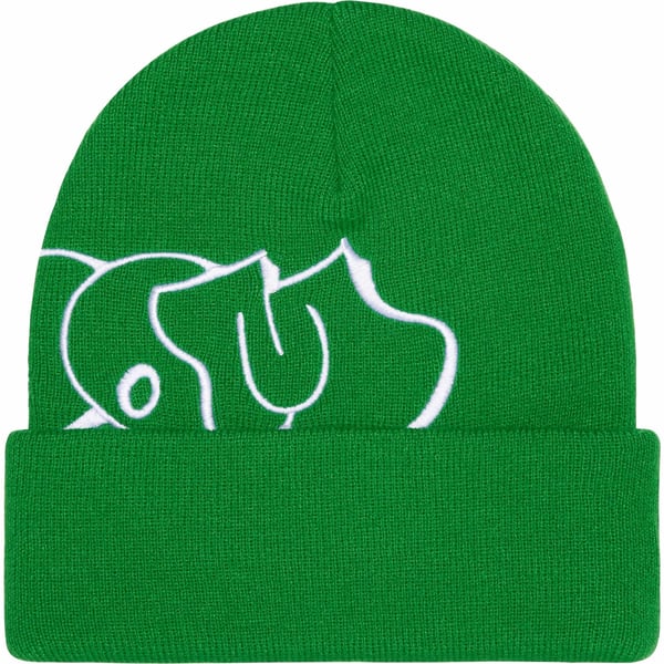 Supreme MF DOOM Beanie - Green (front)