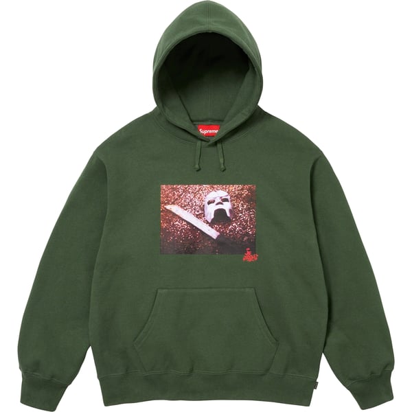 Supreme MF DOOM Hooded Sweatshirt - Dark Olive (front)