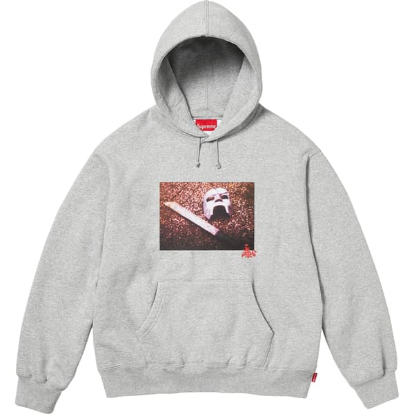 Supreme MF DOOM Hooded Sweatshirt - Heather Grey (front)