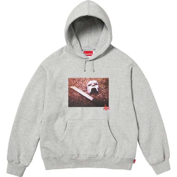 Supreme MF DOOM Hooded Sweatshirt - Heather Grey (front)