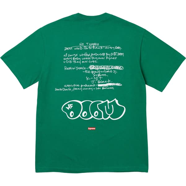 Supreme MF DOOM Tee - Light Pine (front)
