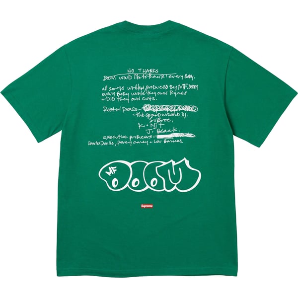 Supreme MF DOOM Tee - Light Pine (front)