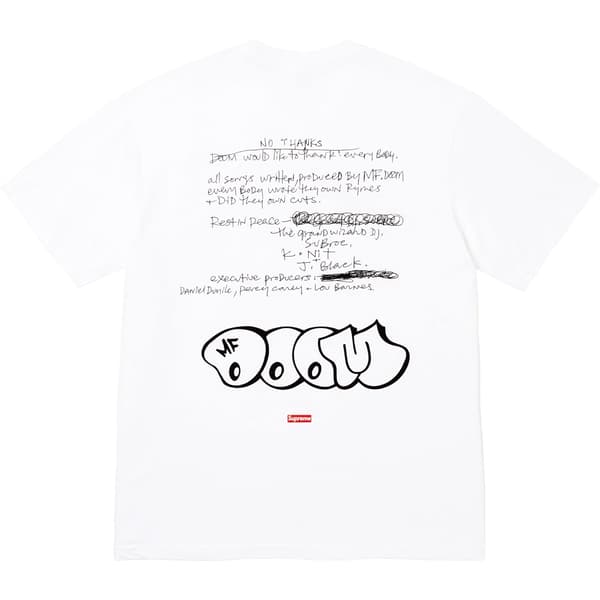 Supreme MF DOOM Tee - White (front)