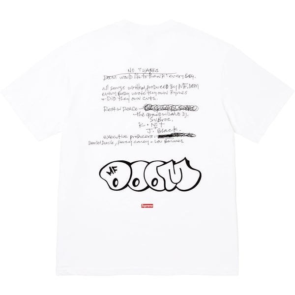 Supreme MF DOOM Tee - White (front)