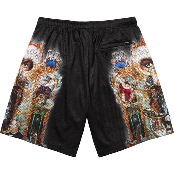 Supreme Michael Jackson Dangerous Mesh Short - Black (front)