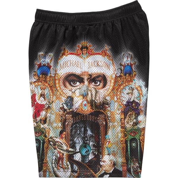 Supreme Michael Jackson Dangerous Mesh Short - Black (front)