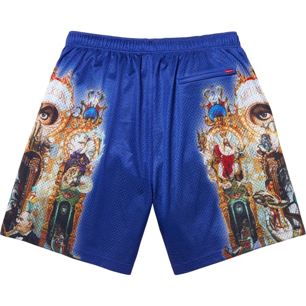 Supreme Michael Jackson Dangerous Mesh Short - Royal (front)