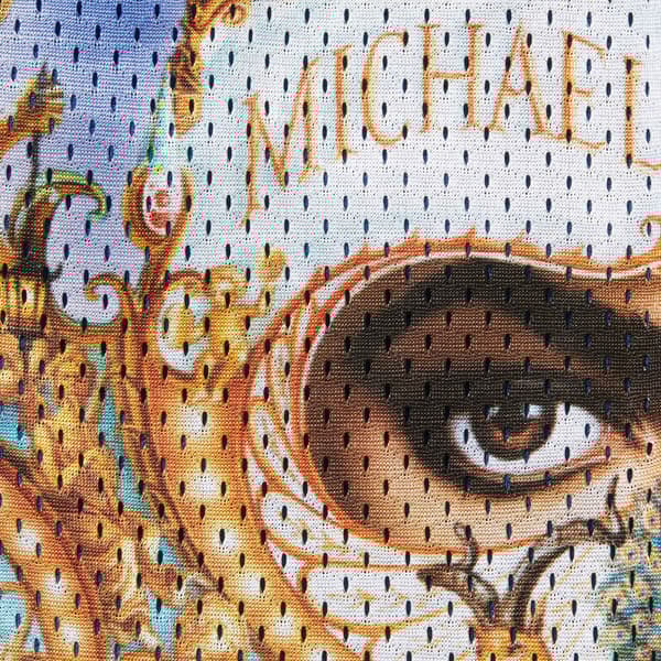 Supreme Michael Jackson Dangerous Mesh Short - Royal (front)