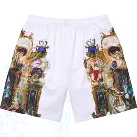 Supreme Michael Jackson Dangerous Mesh Short White