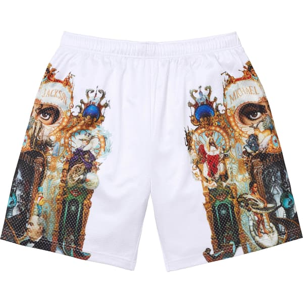 Supreme Michael Jackson Dangerous Mesh Short - White (front)