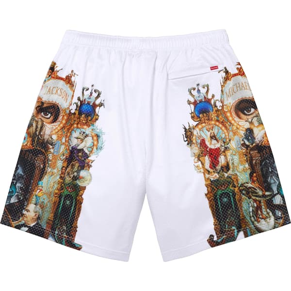 Supreme Michael Jackson Dangerous Mesh Short - White (front)