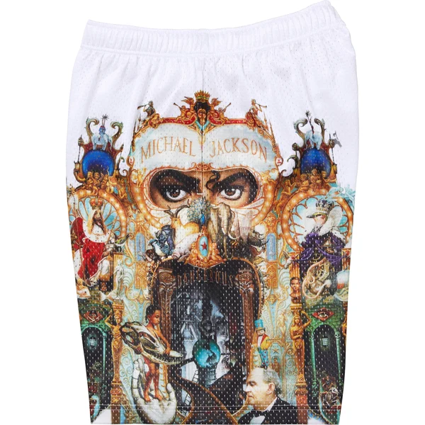Supreme Michael Jackson Dangerous Mesh Short - White (front)
