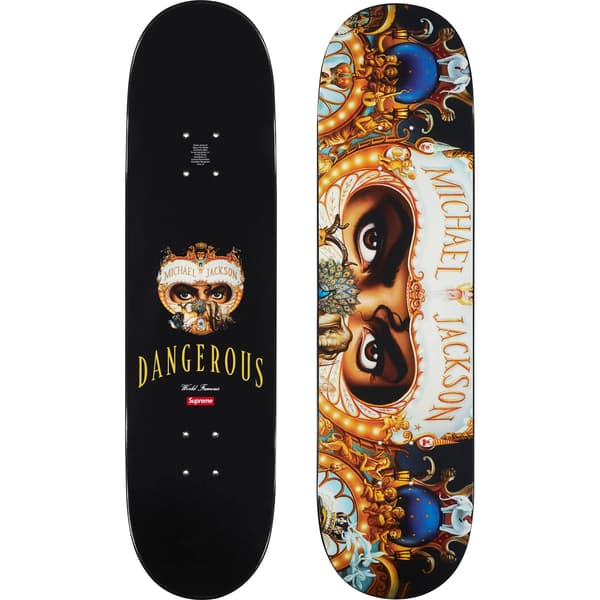 Supreme Michael Jackson Dangerous Skateboard - 8.25" x 32" (front)