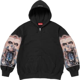 Supreme Michael Jackson Dangerous Zip Up Hooded Sweatshirt Black