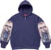 Supreme Michael Jackson Dangerous Zip Up Hooded Sweatshirt - Washed Navy (front)