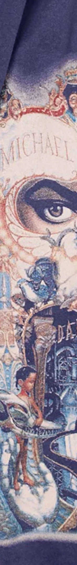 Supreme Michael Jackson Dangerous Zip Up Hooded Sweatshirt - Washed Navy (front)