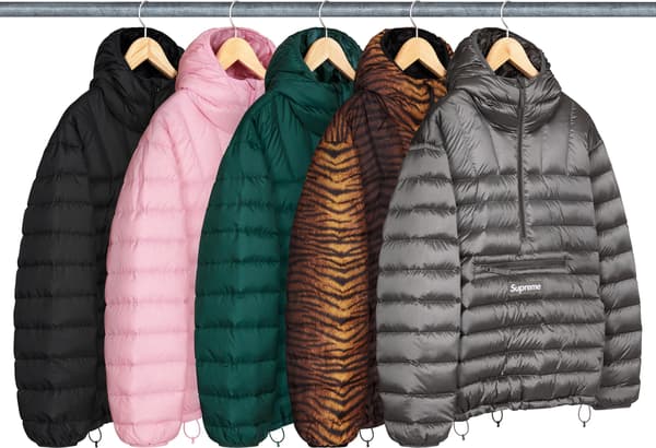 Supreme Micro Down Half Zip Hooded Pullover - Product Image