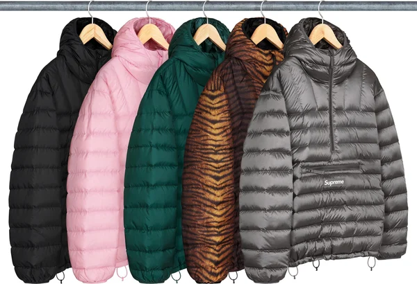 Supreme Micro Down Half Zip Hooded Pullover - Product Image