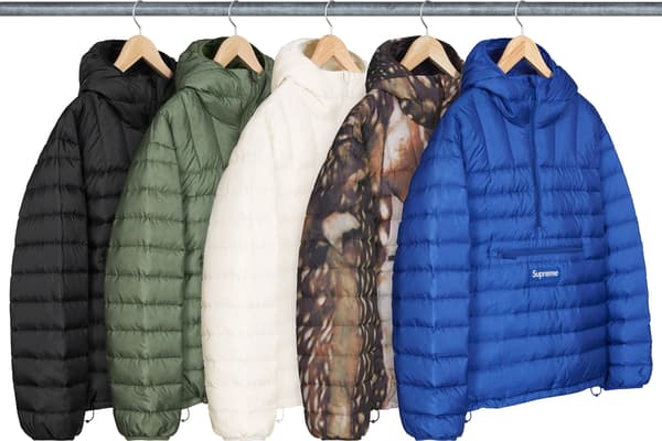 Supreme Micro Down Half Zip Hooded Pullover - Product Image