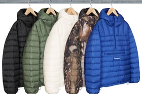 Supreme Micro Down Half Zip Hooded Pullover