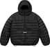 Supreme Micro Down Half Zip Hooded Pullover - Black (front)