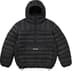 Supreme Micro Down Half Zip Hooded Pullover - Black (front)