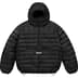 Supreme Micro Down Half Zip Hooded Pullover - Black (front)